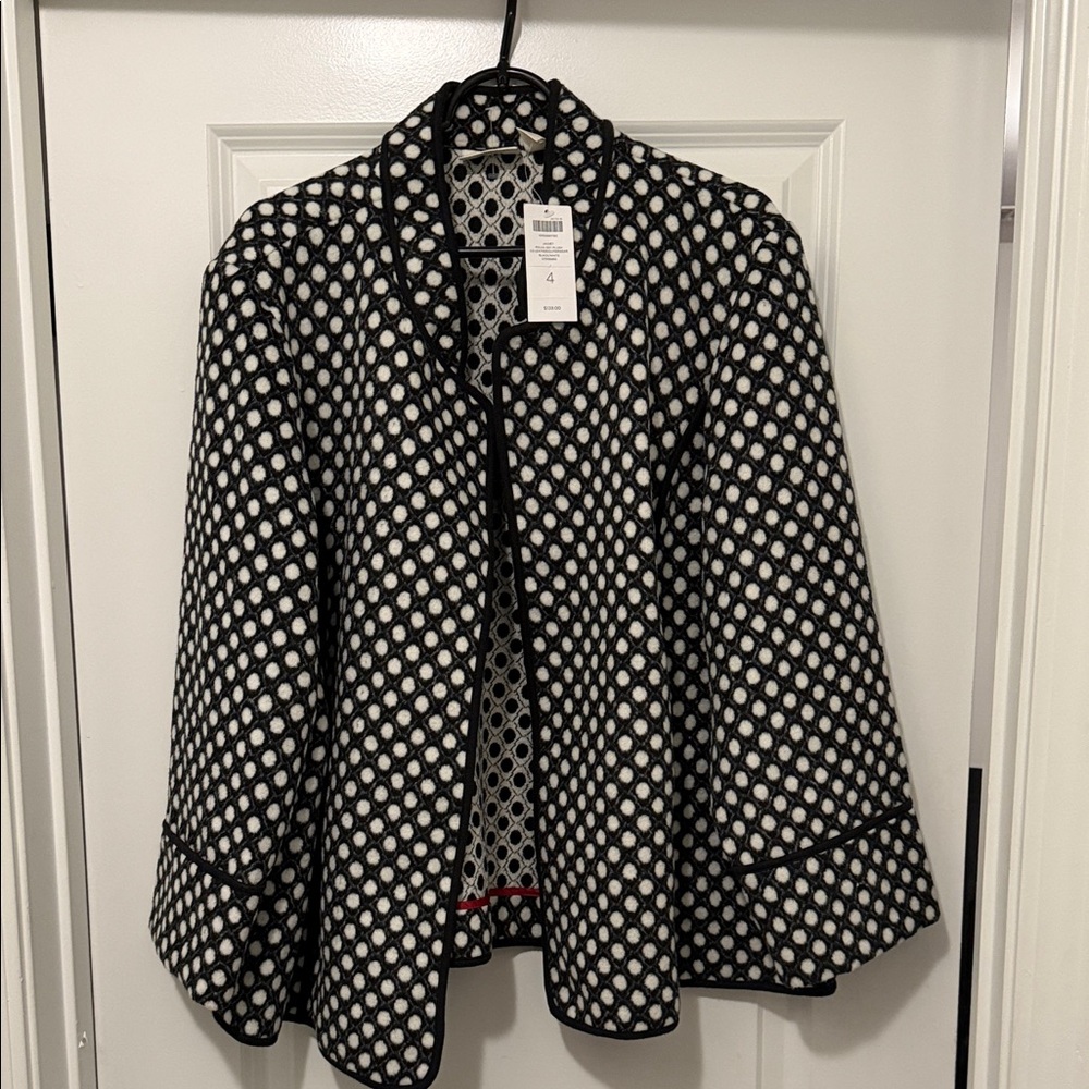 Chico's Monochrome Polka Dot Jacket